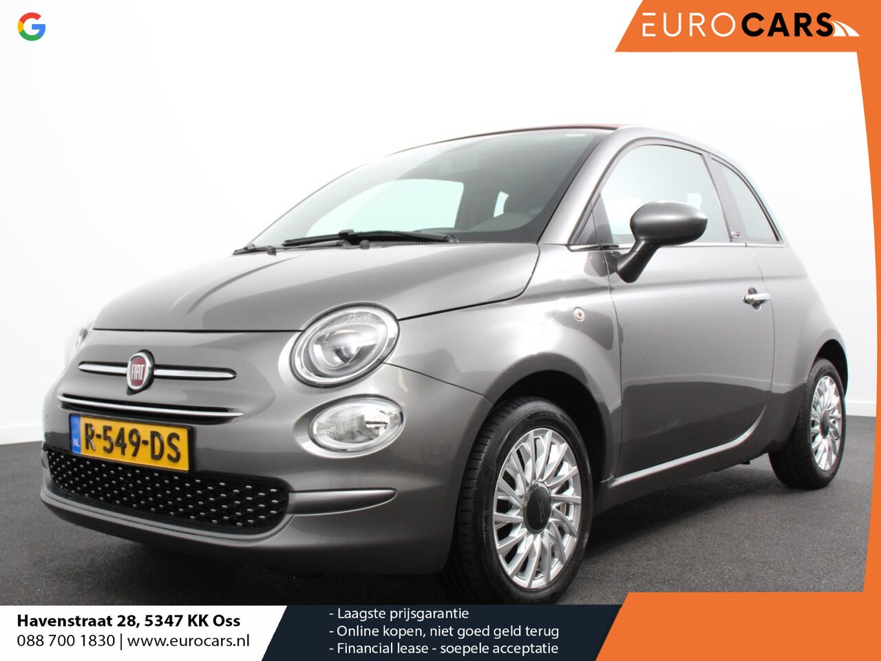 Fiat 500 C - 1.2 Lounge Automaat | Cruise control | Climate control | LM Velgen | App Connect | Park Co - AutoWereld.nl