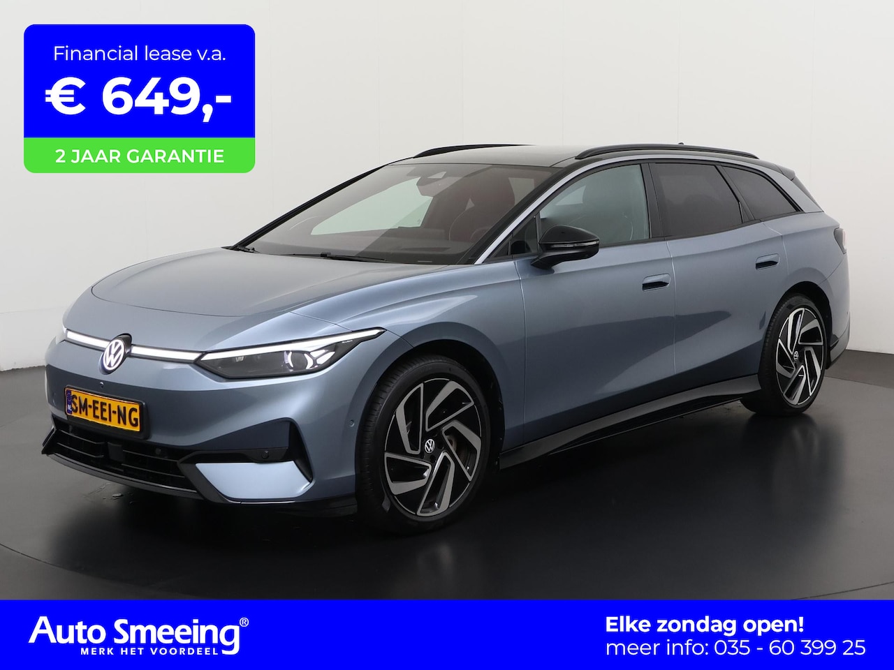 Volkswagen ID.7 Tourer - Pro Business 77 kWh | SOH 100% | Warmtepomp | Panoramadak | Trekhaak | Zondag Open! - AutoWereld.nl