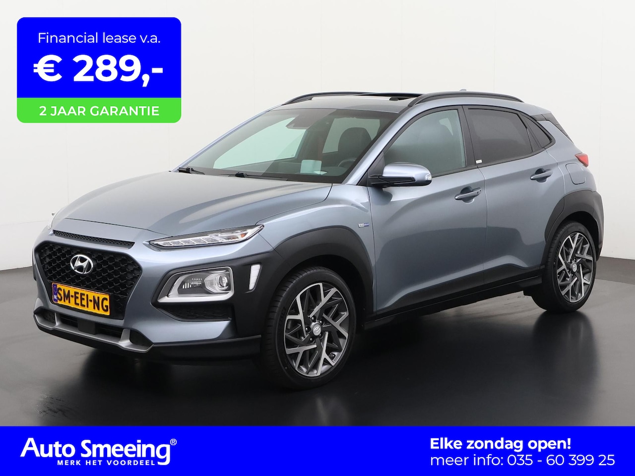 Hyundai Kona - 1.6 GDI HEV Advantage | Schuifdak | Head-up | Camera | Zondag open! - AutoWereld.nl
