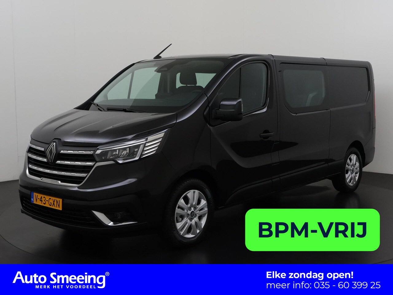 Renault Trafic - 2.0 Blue dCi 130PK T29 L2H1 Advance Dubbel Cabine | BPM-Vrij | Carplay | Schuifdeur | Park - AutoWereld.nl