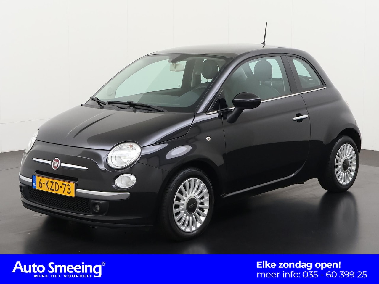 Fiat 500 - 0.9 TwinAir Lounge | Panoramadak | Airco | Parkeersensor | Zomdag Open! - AutoWereld.nl