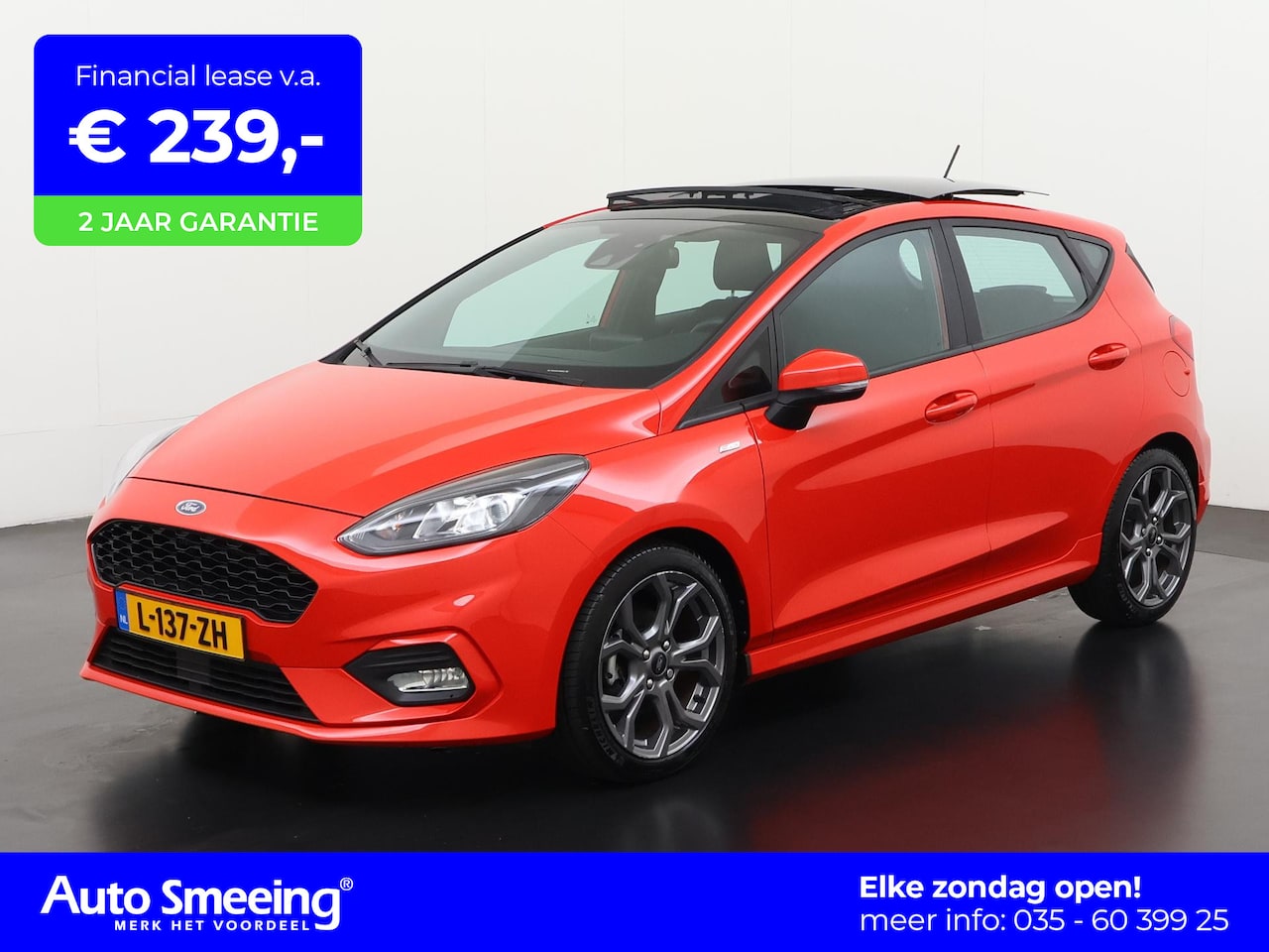 Ford Fiesta - 1.0 EcoBoost Hybrid ST-Line | Schuifdak | Zondag Open! - AutoWereld.nl