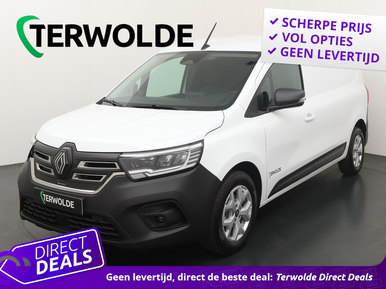 Renault Kangoo E-Tech - GB L2 E-Tech electric 120 pk advance | Trekhaak (met 13-polige stekkerdoos) | reservewiel - AutoWereld.nl