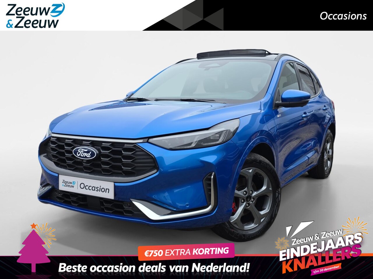 Ford Kuga - 2.5 PHEV ST-Line X | Panoramadak | Elektr. trekhaak (2100KG Trekgewicht) | Technology Pack - AutoWereld.nl