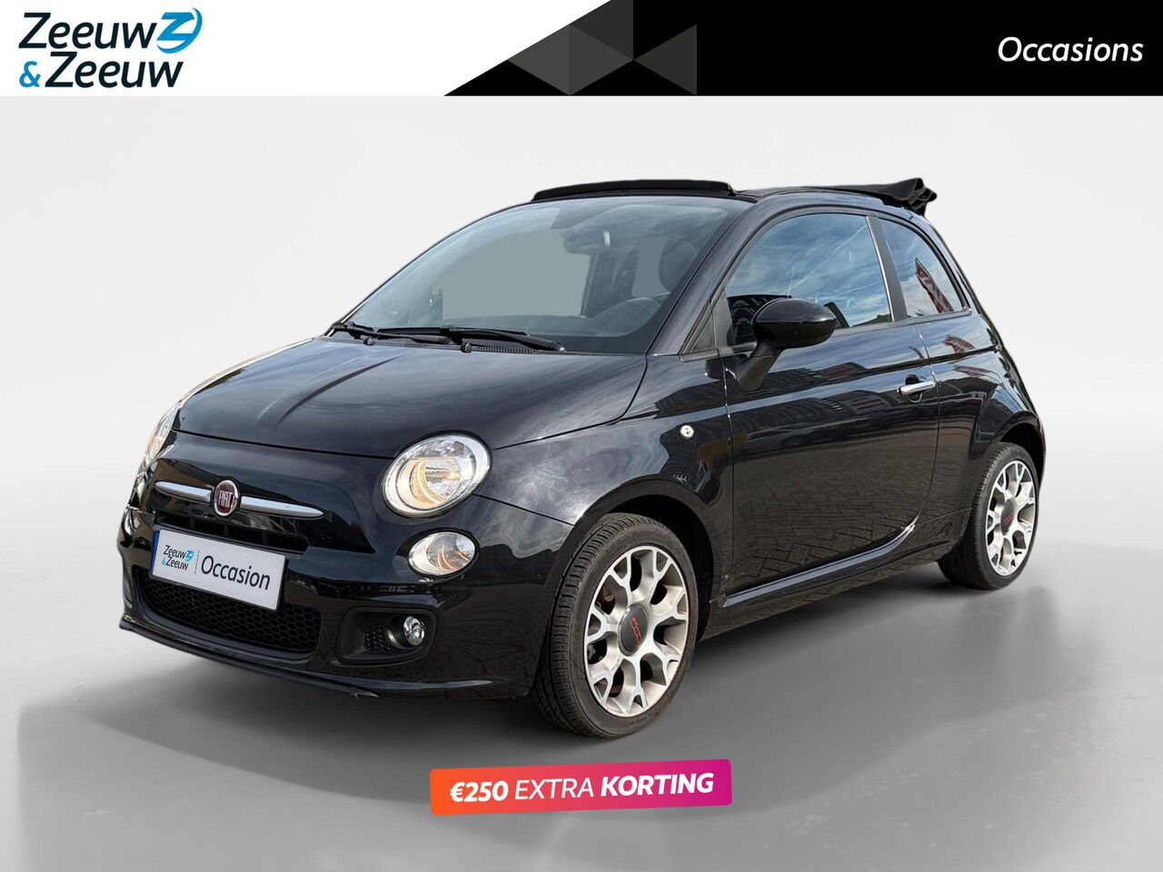 Fiat 500 C - 0.9 TwinAir Turbo 500S | Cabrio | Sportief interieur | Climate | Telefoon | Radio | - AutoWereld.nl