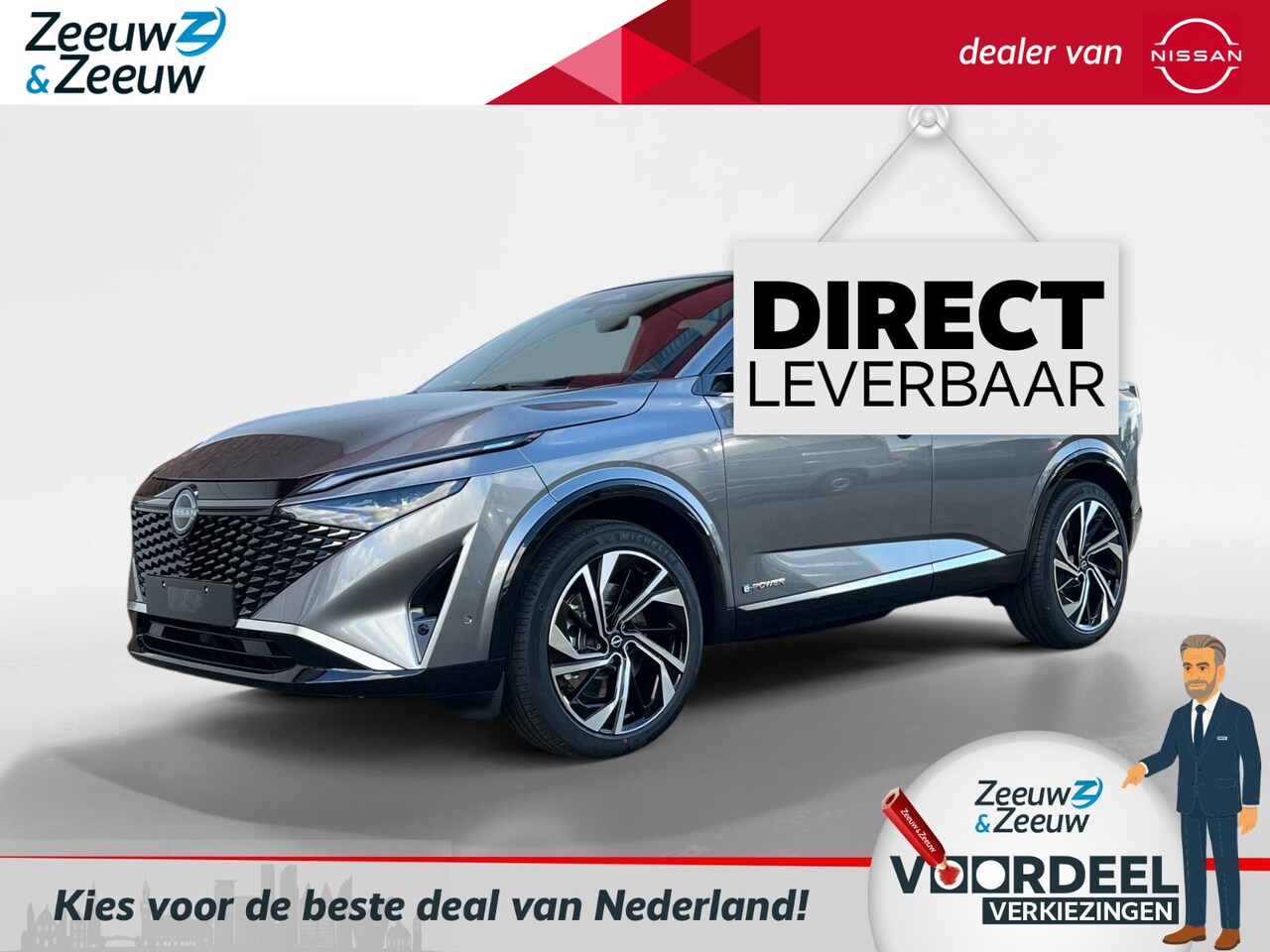 Nissan Qashqai - 1.5 e-Power Tekna Plus | DE NIEUWE GENERATIE E-POWER| DIRECT LEVERBAAR | €3000,- KORTING | - AutoWereld.nl