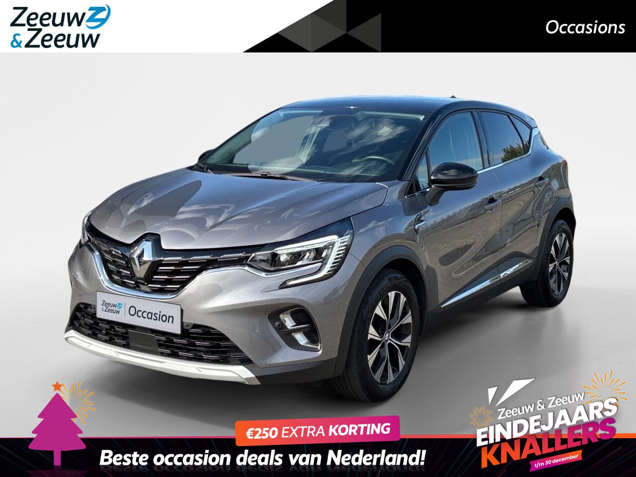 Renault Captur - 160PK Mild Hybrid Techno Automaat | 1500KG Trekvermogen | Navi | Camera | Parkeersensoren - AutoWereld.nl