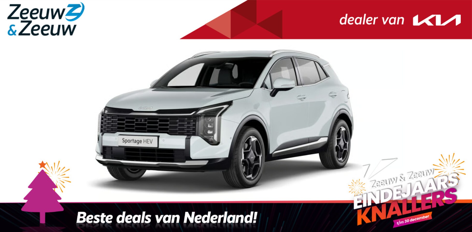 Kia Sportage - 1.6 T-GDi Hybrid DynamicLine FACELIFT NU TE BESTELLEN | 1510KG TREKGEWICHT  | Stuurwiel en - AutoWereld.nl