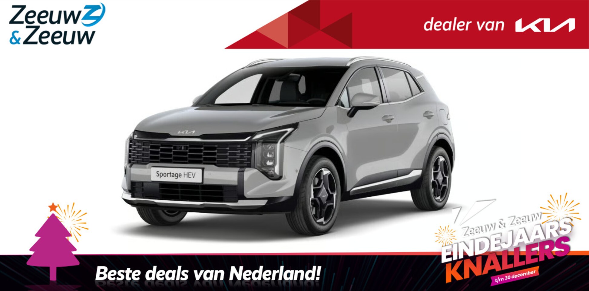 Kia Sportage - 1.6 T-GDi Hybrid DynamicLine FACELIFT NU TE BESTELLEN | 1510KG TREKGEWICHT | Stuurwiel en - AutoWereld.nl