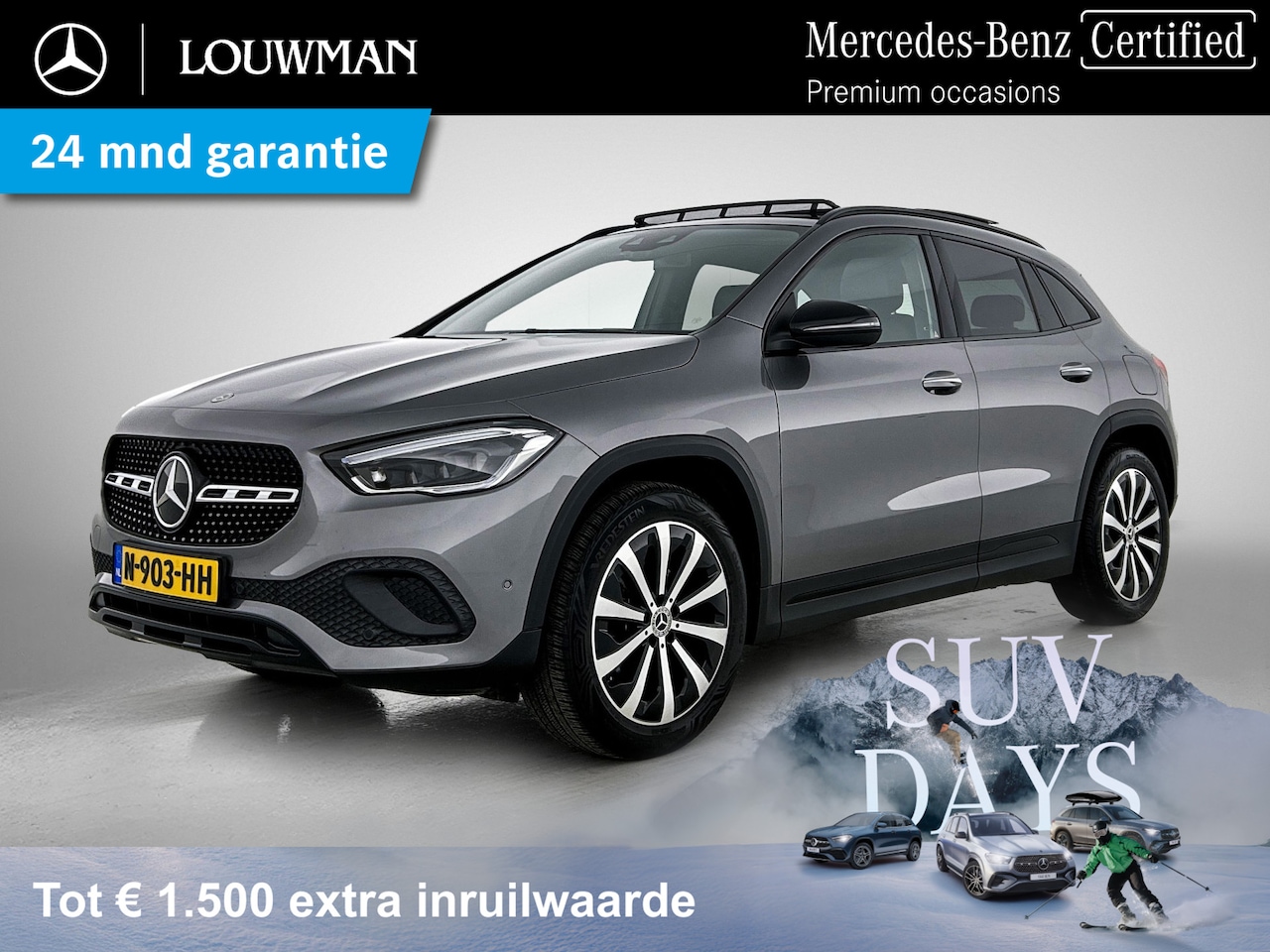 Mercedes-Benz GLA-Klasse - 200 Luxury Line | Night pack | Panorama schuif/kanteldak | Trekhaak | MultiBeam Led lights - AutoWereld.nl