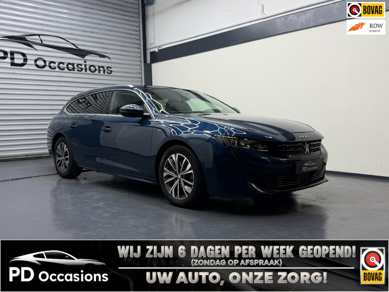 Peugeot 508 - 1.6 Plug-In HYbrid Allure Pack Business - Camera - Dodehoek - Stoelverw. - Clima - AutoWereld.nl