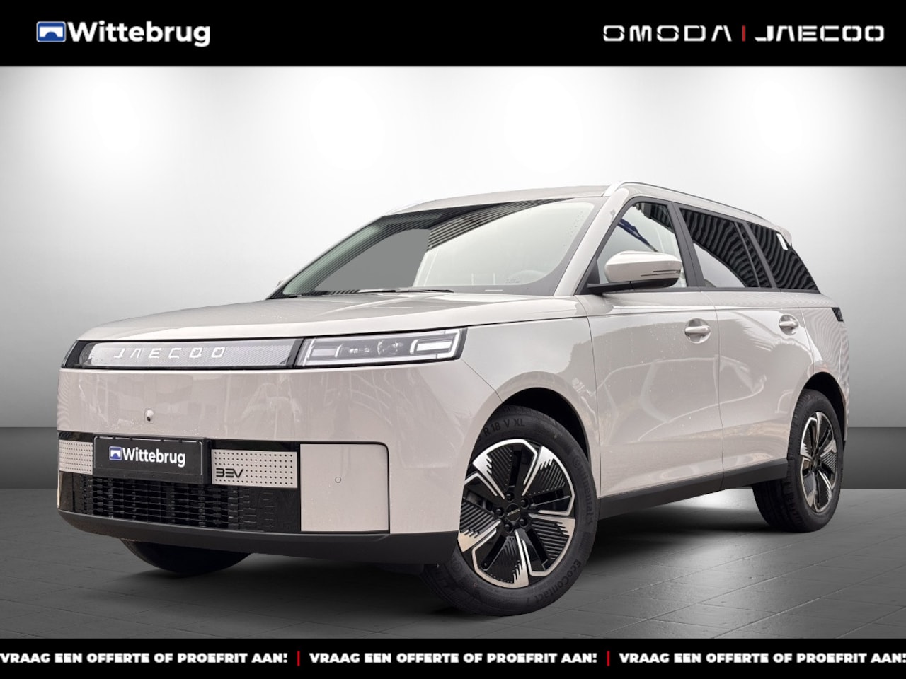 Jaecoo 5 - Exclusive 61 kWh Volledig Elektrisch met 402 km WLTP RANGE, Lederen bekleding en Stoelverw - AutoWereld.nl