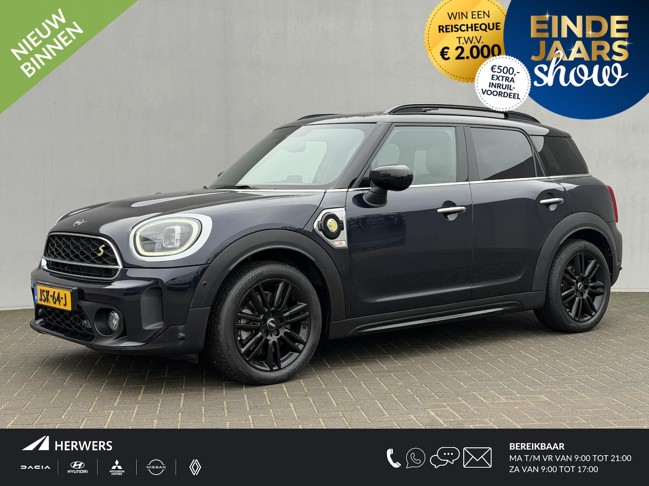 MINI Countryman - 1.5 Cooper S E ALL4 MINI Yours / Plug-In / EAER 41 km / Leder / Harman Kardon / Head Up Di - AutoWereld.nl