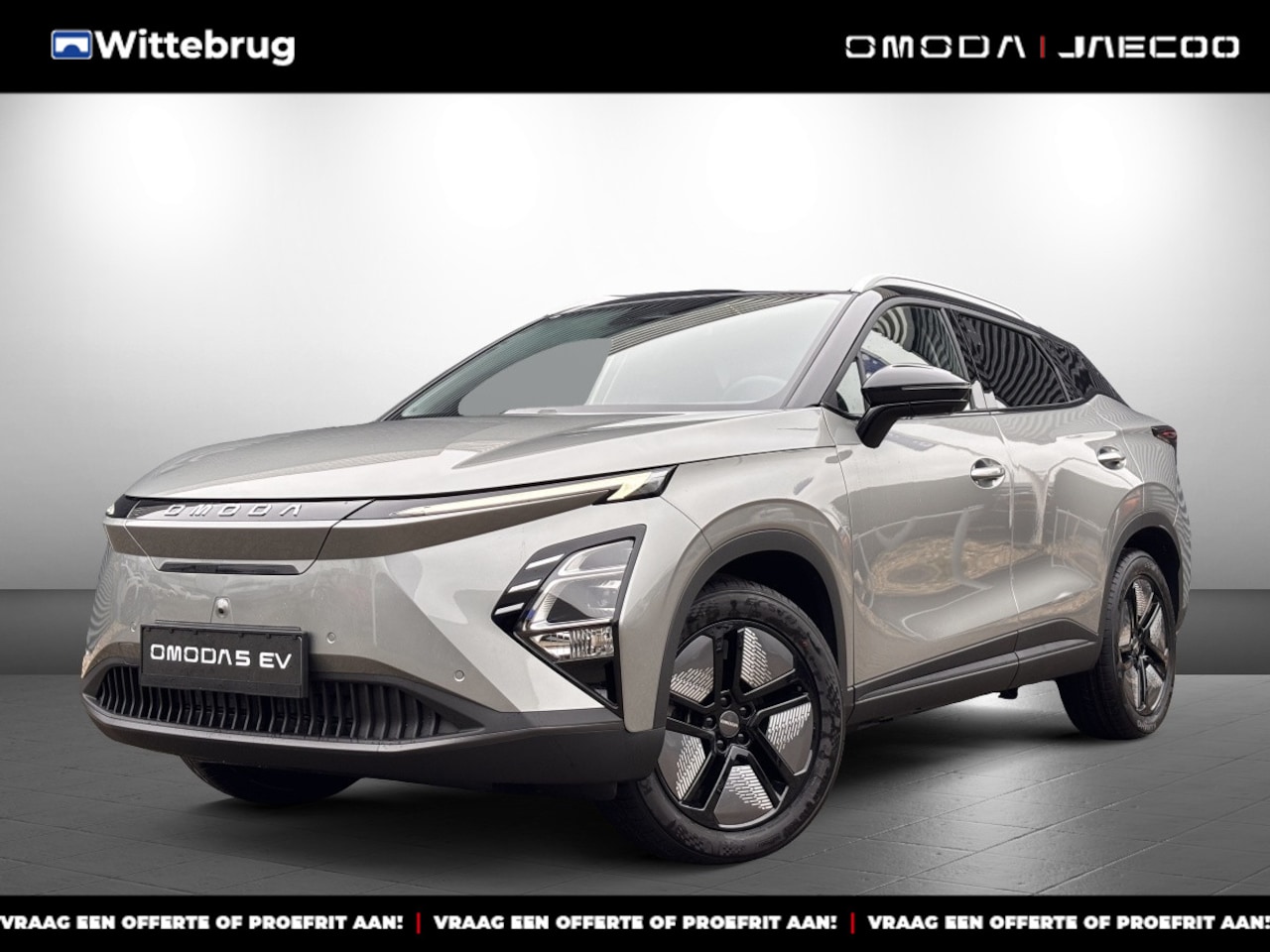 Omoda 5 - Premium 61 kWh Volledig Elektrisch met 430 km WLTP RANGE, Lederen bekleding en Stoelverwar - AutoWereld.nl