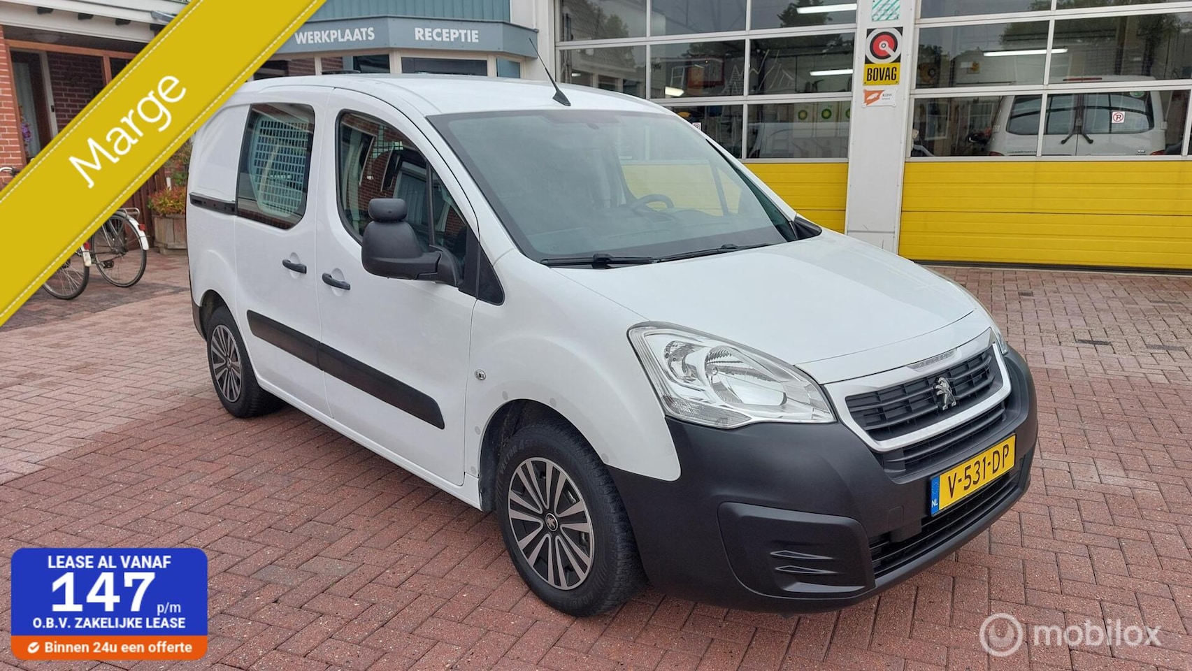 Peugeot Partner - bestel 120 1.6 BlueHDi 100 L1 Premium Marge auto !! ex kadaster - AutoWereld.nl