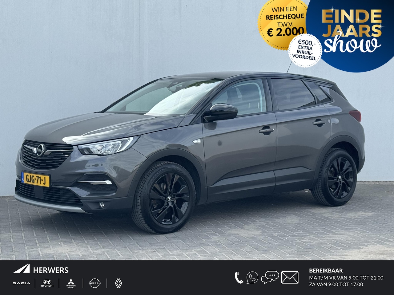 Opel Grandland X - 1.2 Turbo GS Line / Stoelverwarming voor en achter / Stuurverwarming / Achteruitrijcamera - AutoWereld.nl
