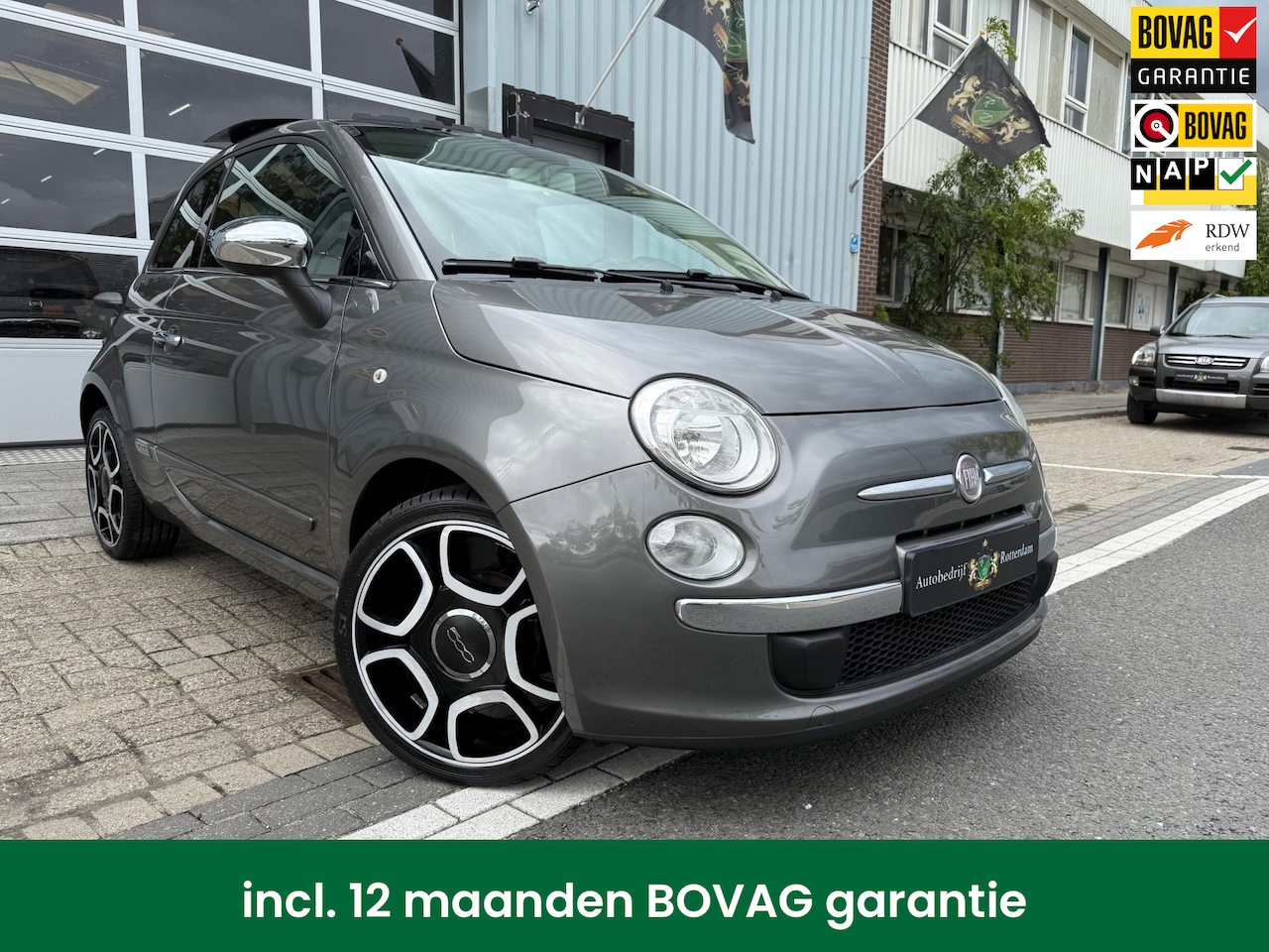 Fiat 500 - 1.2 Lounge AUTOMAAT ECC/AIRCO/LMV-17/PANORAMADAK - AutoWereld.nl