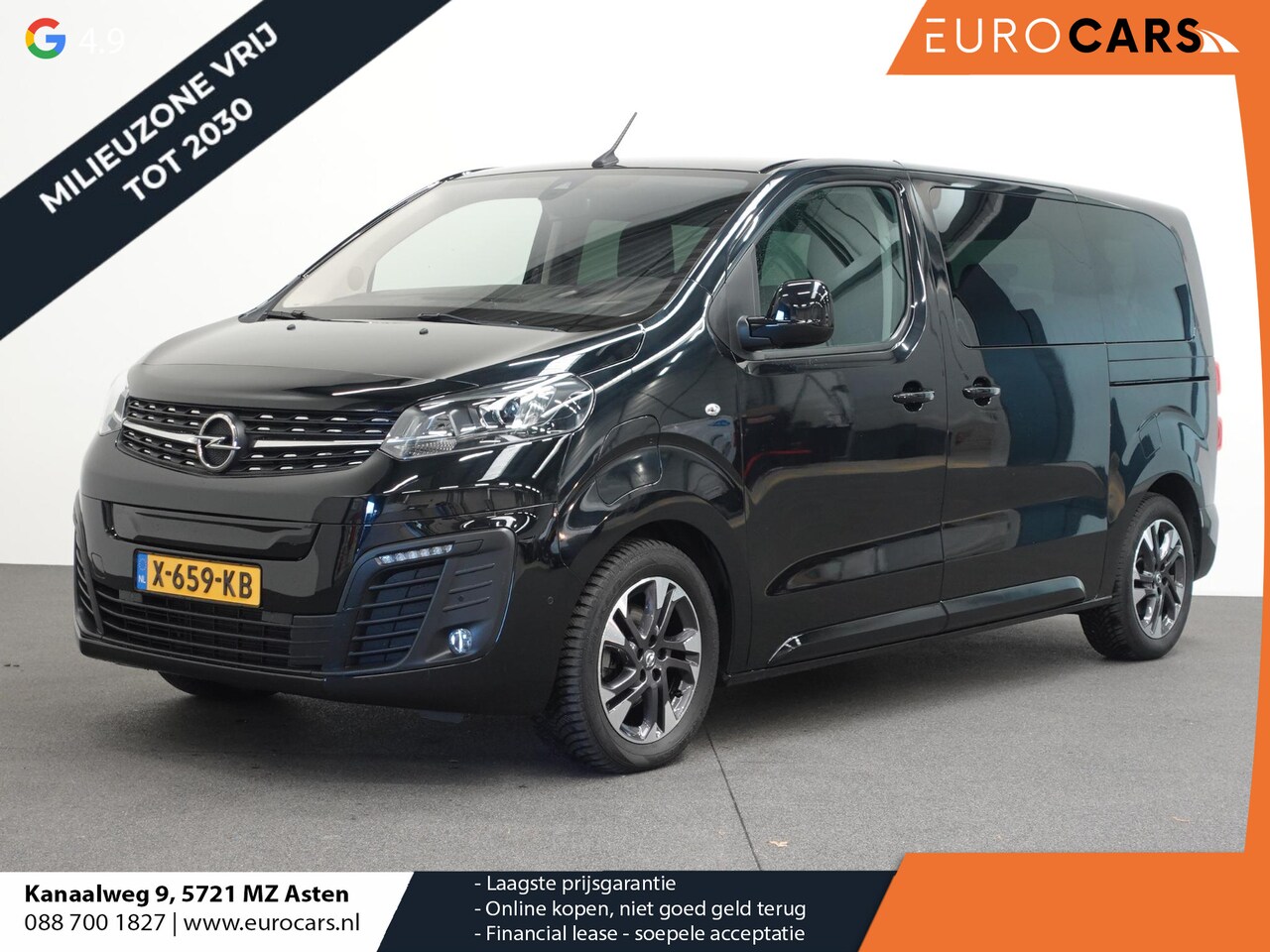 Opel Vivaro-e Combi - L2H1 75 kWh e-Zafira 8 persoons  Navigatie Airco Dab  Camera 360  Cruise control  Dab  Lic - AutoWereld.nl