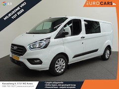 Ford Transit Custom - L2H1 Automaat Dubbele cabine Trend Navi Trekhaak Cruise Control Parkeersensoren Airco Blue