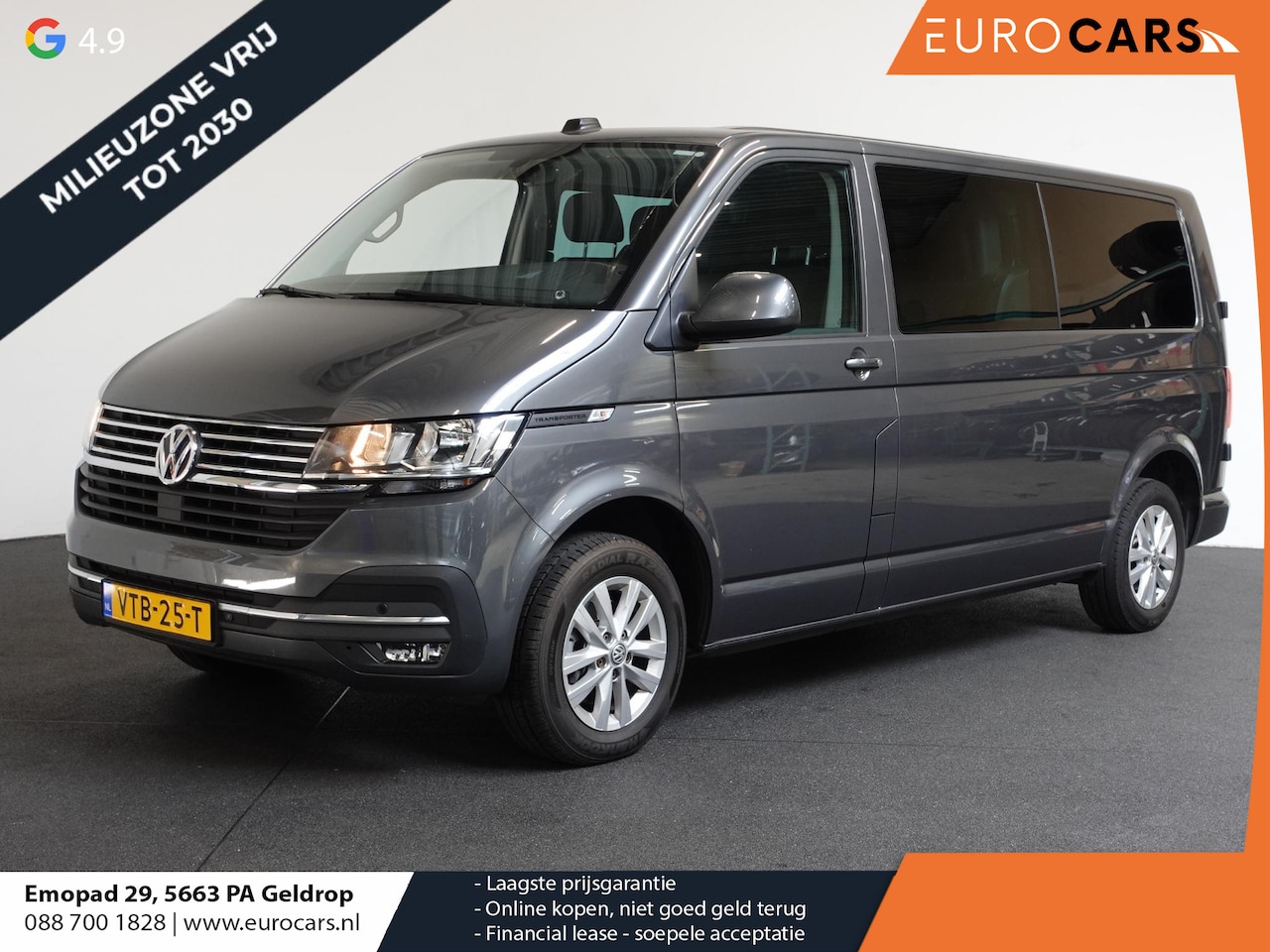 Volkswagen Transporter - 2.0 TDI L2H1 28 Dubbele Cabine Highline Automaat Airco Cruise Control adaptief Parkeersens - AutoWereld.nl