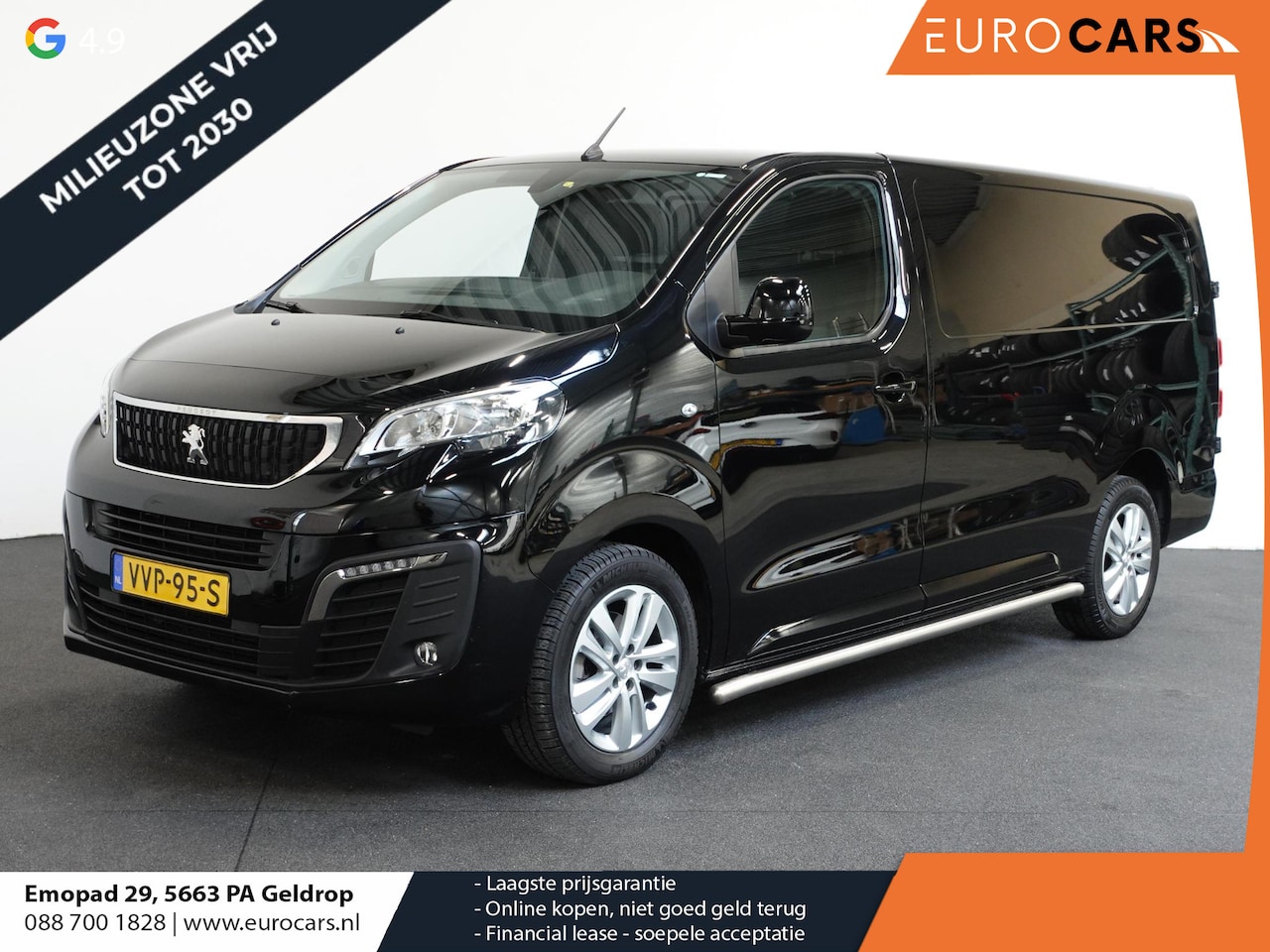 Peugeot Expert - 2.0 BlueHDI 180pk Automaat Long L3 Premium 3-zits Cruise Control Airco App-Connect LM Velg - AutoWereld.nl