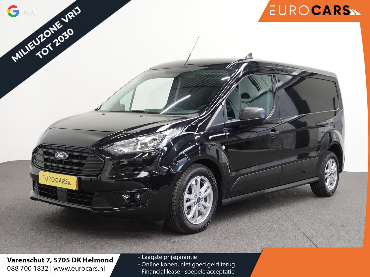Ford Transit Connect - 100pk L2 Trend Automaat Airco Cruise Control Navi PDC achter Camera 3-zits - AutoWereld.nl