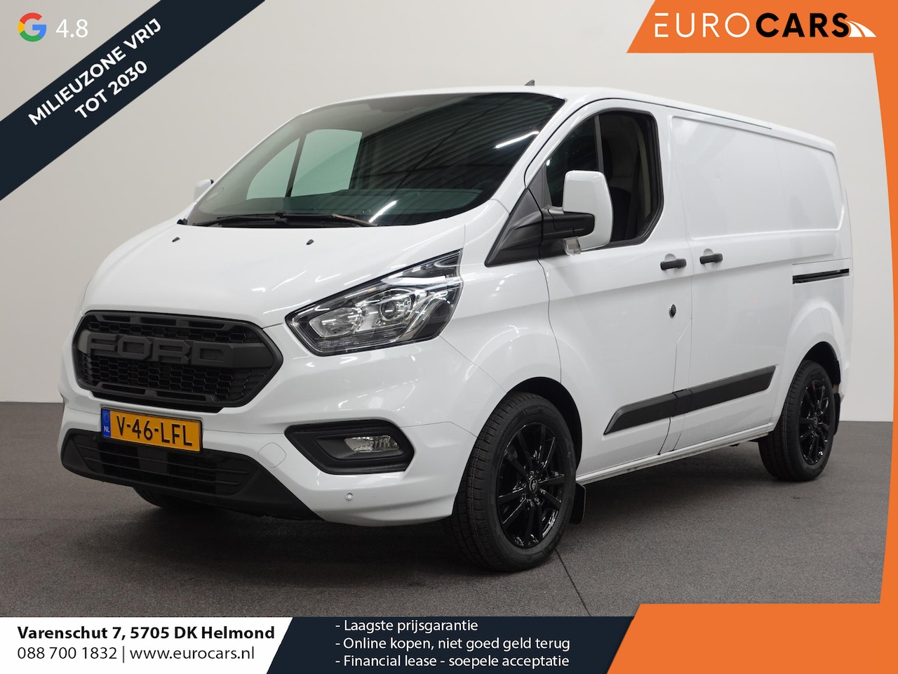 Ford Transit Custom - 130pk Automaat L1H1 Raptor Editon 2x Schuifdeur Trekhaak Airco Cruise control Euro6 - AutoWereld.nl
