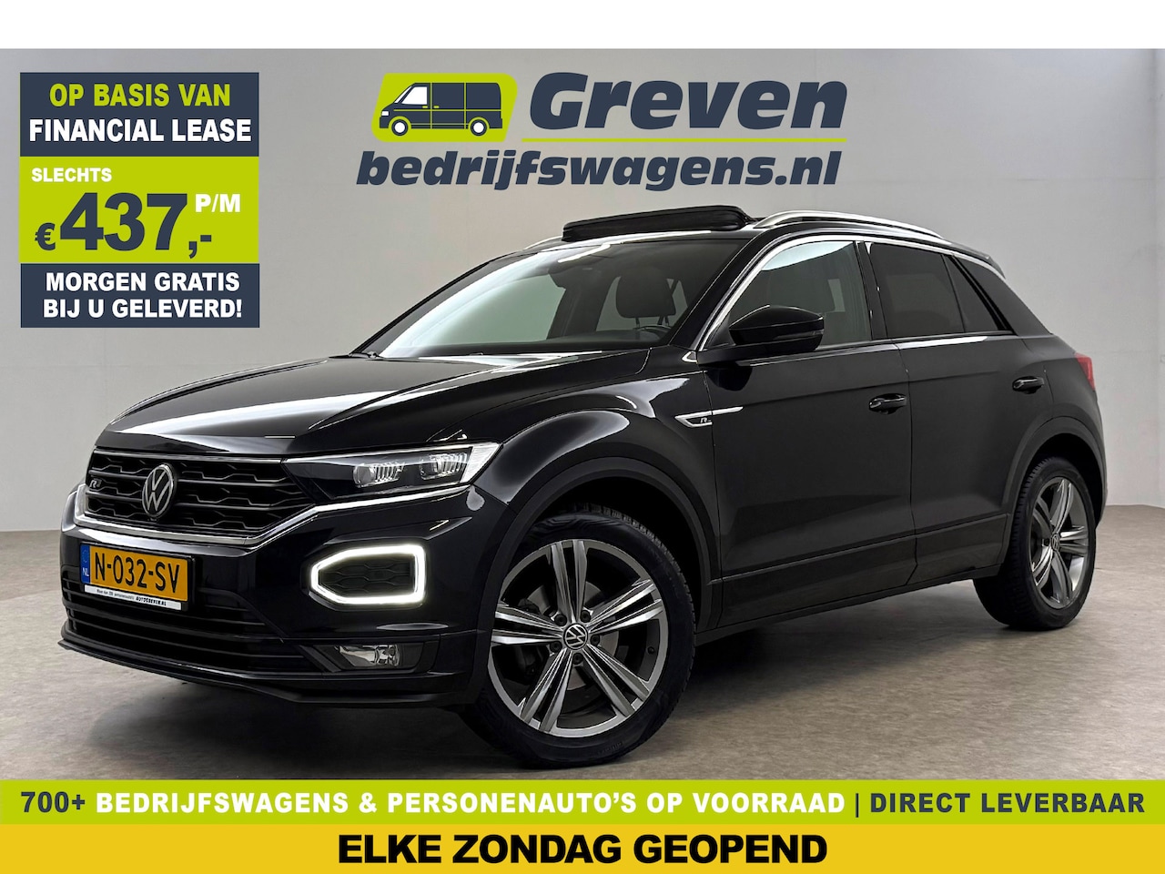 Volkswagen T-Roc - 1.5 TSI R-Line | Pano | Sfeer | Virtual | Trekh. | Carplay | Adap. Cruise | Navi | NAP - AutoWereld.nl