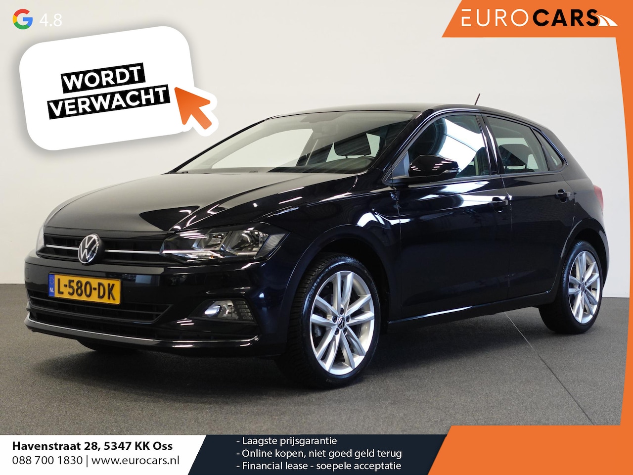 Volkswagen Polo - 1.0 TSI Highline DSG-7 Aut. Executive 17" Velgen Navigatie Carplay Adaptive Cruise Control - AutoWereld.nl