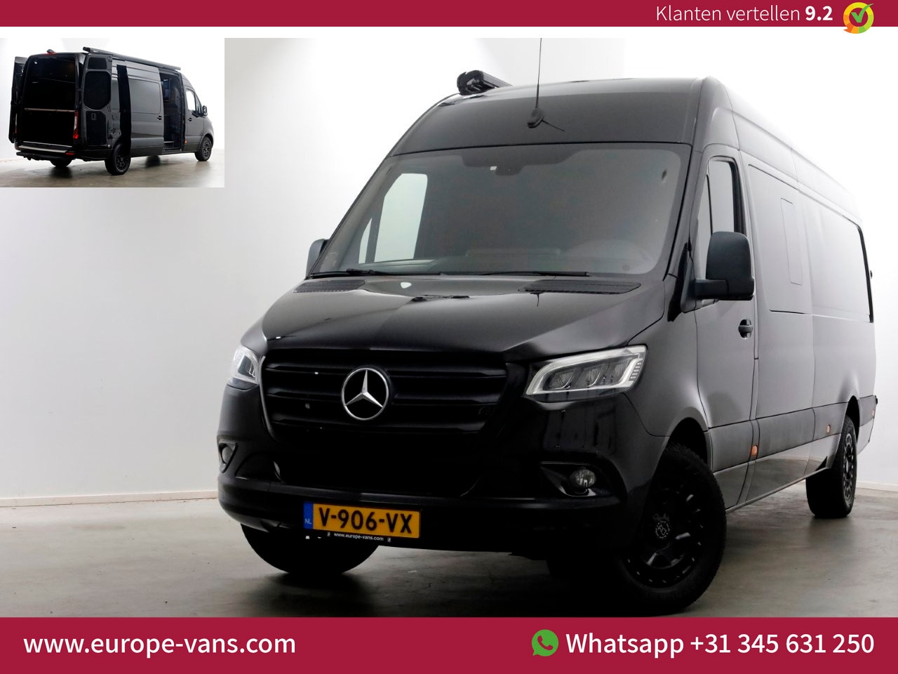 Mercedes-Benz Sprinter - 319 CDI 3.0 V6 190pk 7G Automaat L3H2 Maxi LED/360° Camera/Luifel/230V 01-2019 - AutoWereld.nl