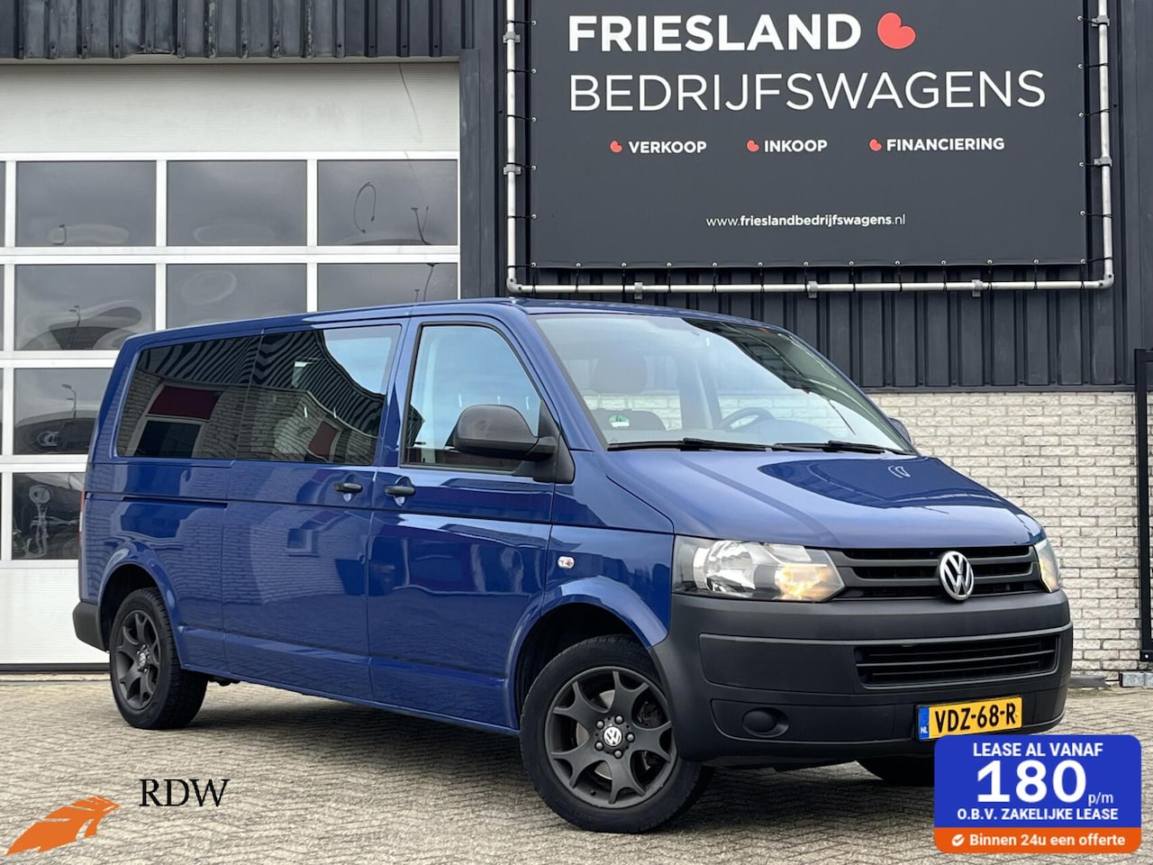 Volkswagen Transporter - 2.0 TDI L2H1 Dubbele Cabine Trendline Trekhaak/Airco/Cruise/Bluetooth/17" - AutoWereld.nl