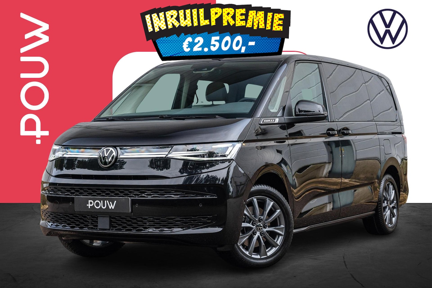 Volkswagen Multivan - 1.5 eHybrid 245pk L2 Bulli Edition 4Motion | Trekhaak Wegklapbaar | Stoelen Pakket - AutoWereld.nl