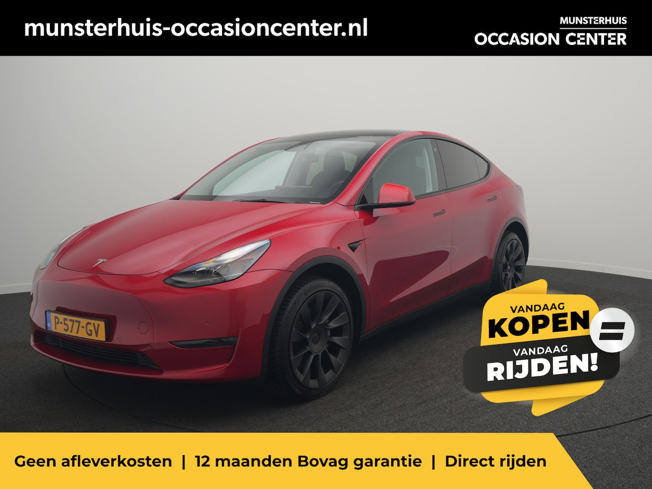 Tesla Model Y - Long Range AWD 75 kWh - RIJKLAARPRIJS - All Seasonbanden - Rondomzicht Camera - Panoramada - AutoWereld.nl