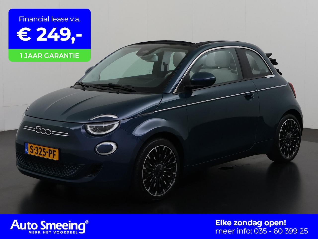 Fiat 500 C - La Prima 42 kWh | Camera | Leder | Blind Spot | Navigatie | Zondag Open! - AutoWereld.nl