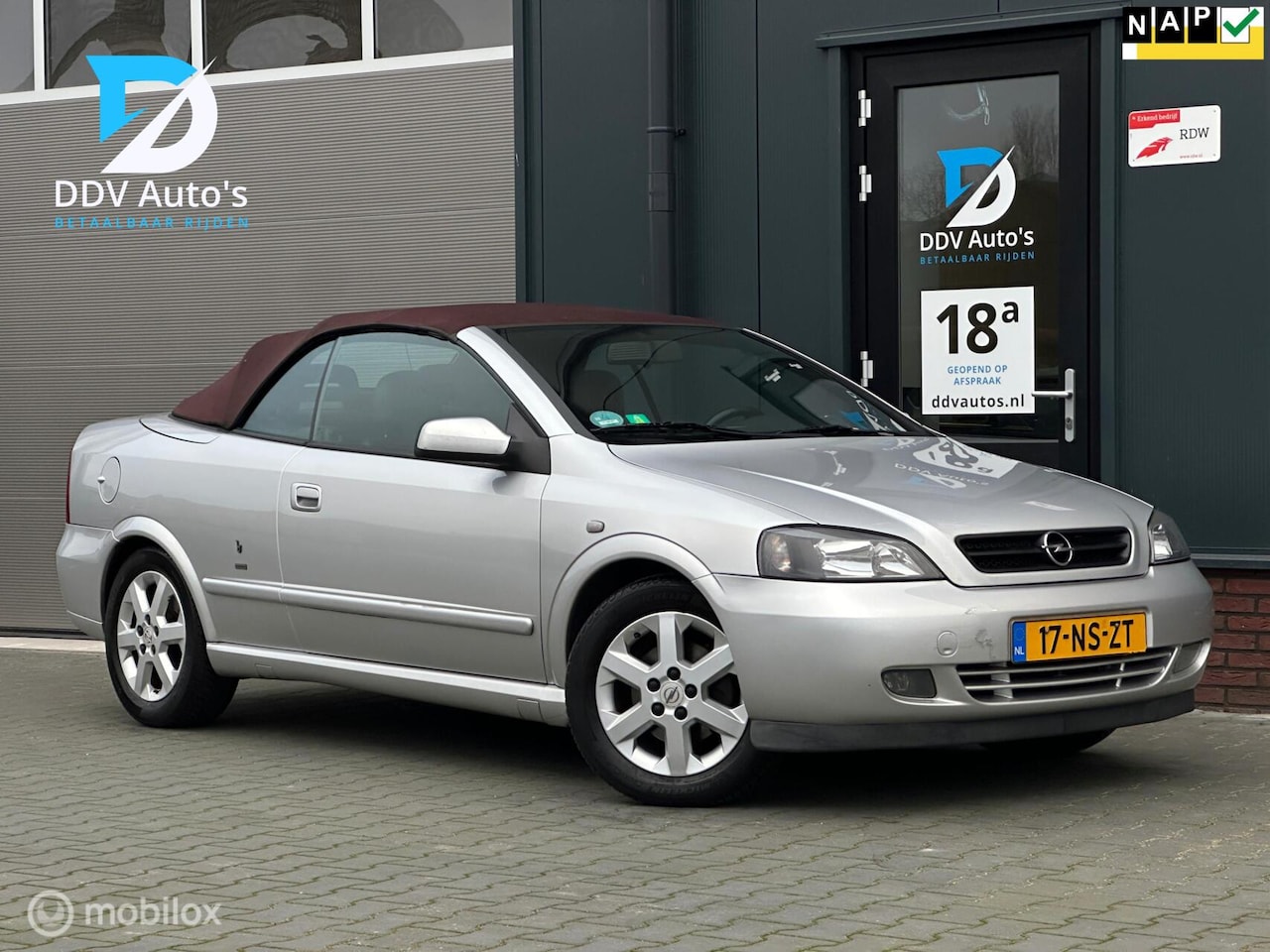 Opel Astra Cabriolet - 1.8/125pk Bertone|NAP|Trekh|Leer|Stoelverwarming|Elektrisch dak - AutoWereld.nl