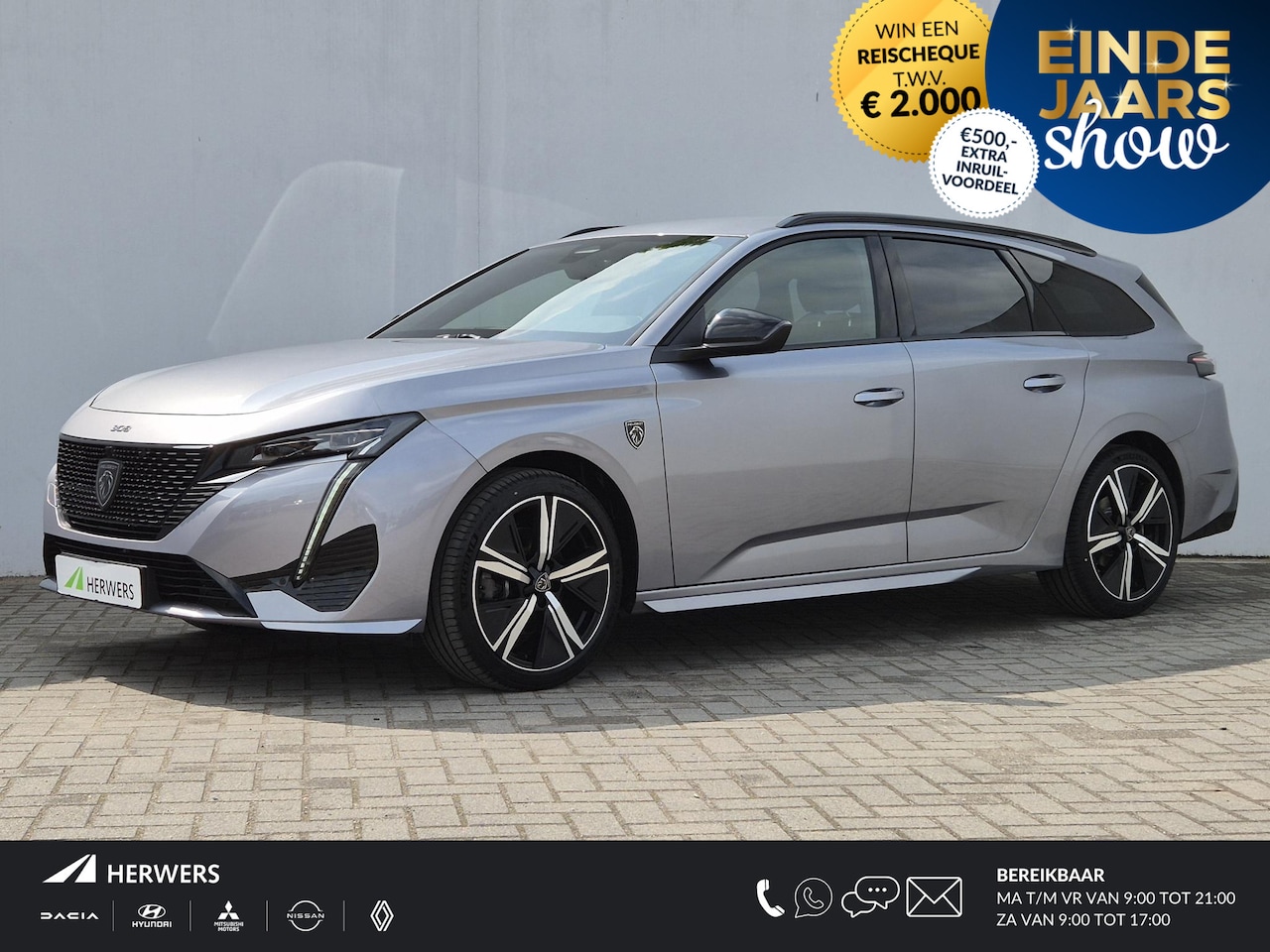 Peugeot 308 SW - Hybrid 136 e-DCS6 GT Automaat / Apple Carplay Android Auto / Navigatie / Adaptief cruise c - AutoWereld.nl