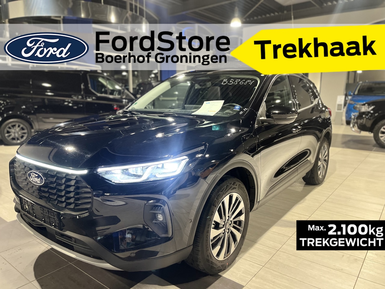 Ford Kuga - 2.5 PHEV Titanium Trekhaak I 18"lm, Pano, Winter Pack, Adapt Cruise - AutoWereld.nl