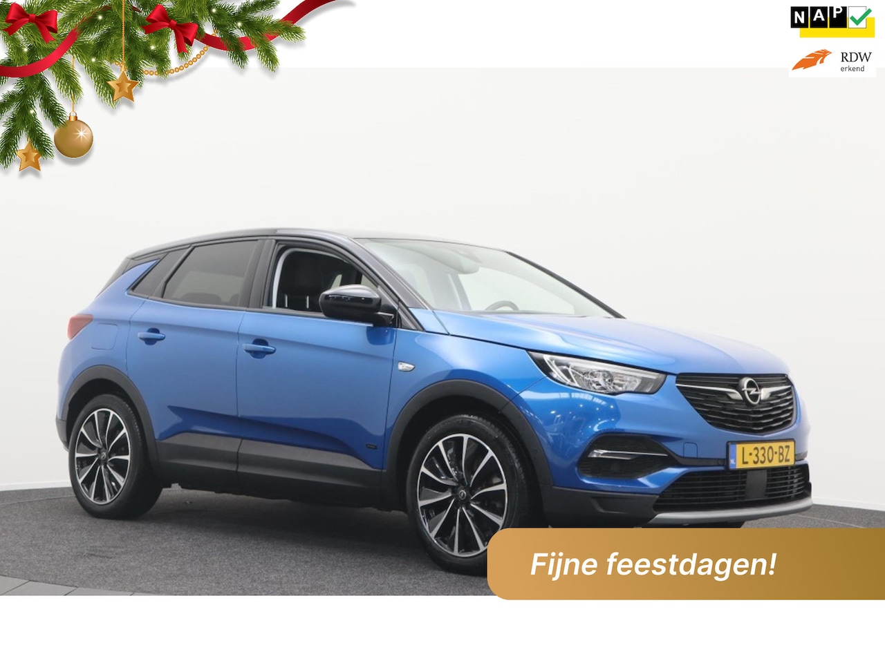Opel Grandland X - 1.6 Turbo Hybrid Elegance 1.6 Turbo 180 pk Hybrid Elegance, achteruitrijcamera, trekhaak, 19 inch, zwart dak, NL aut - AutoWereld.nl