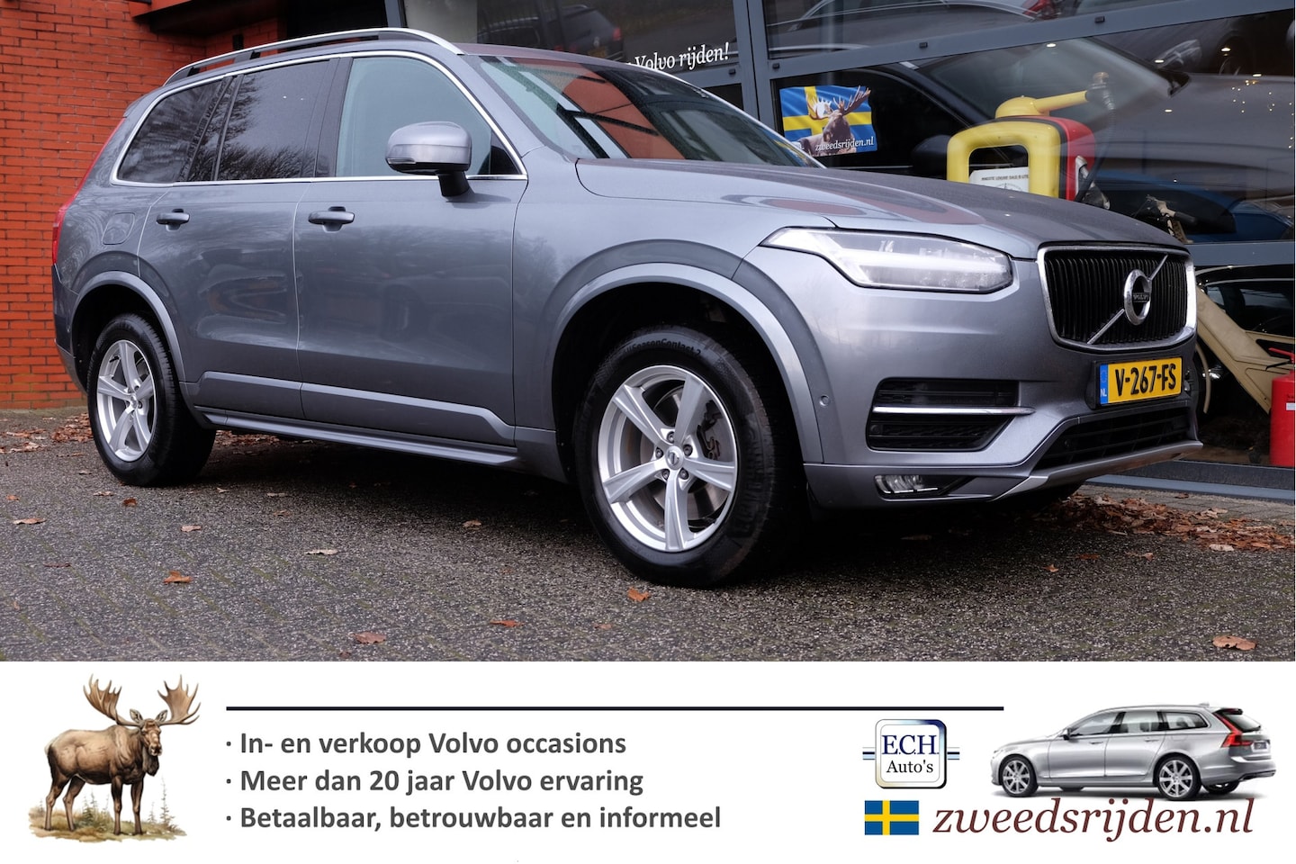 Volvo XC90 - D5 AWD Aut. Grijs kenteken, dealer oh ex. BTW - AutoWereld.nl