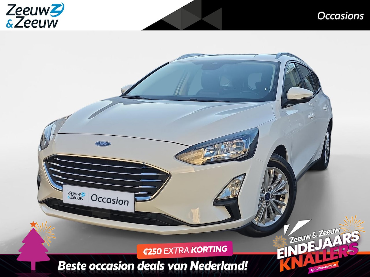 Ford Focus Wagon - 1.0 EcoBoost Titanium Business | Navigatie | Cruise Control | Apple Carplay/ Android Auto - AutoWereld.nl