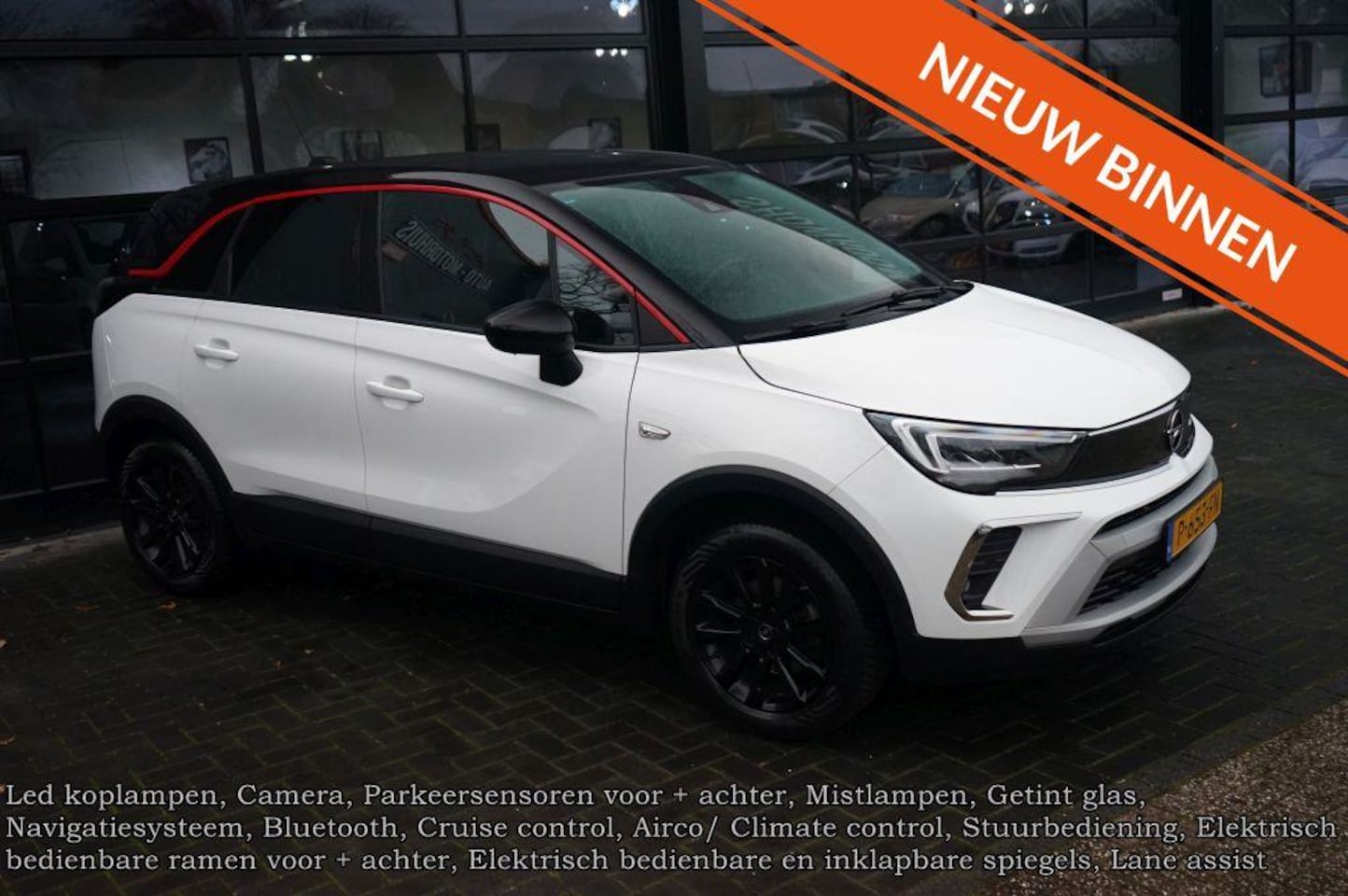 Opel Crossland - 1.2 Turbo GS Line 1.2 Turbo GS Line, Navi, Camera, PDC, Clima, CC, Lane assist - AutoWereld.nl