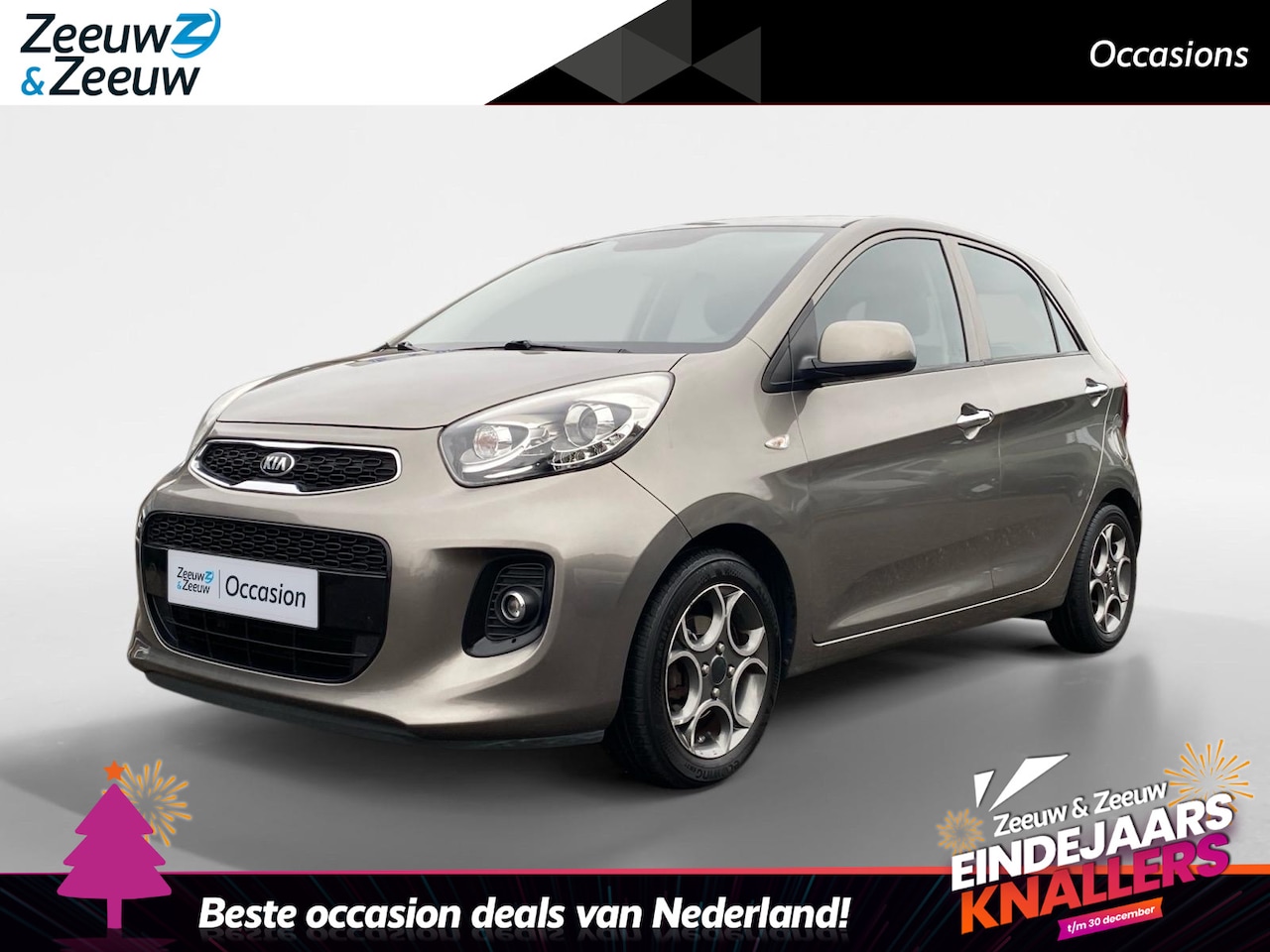 Kia Picanto - 1.2 CVVT DynamicLine Climate control | LM-velgen | Cruise control | Bluetooth | - AutoWereld.nl