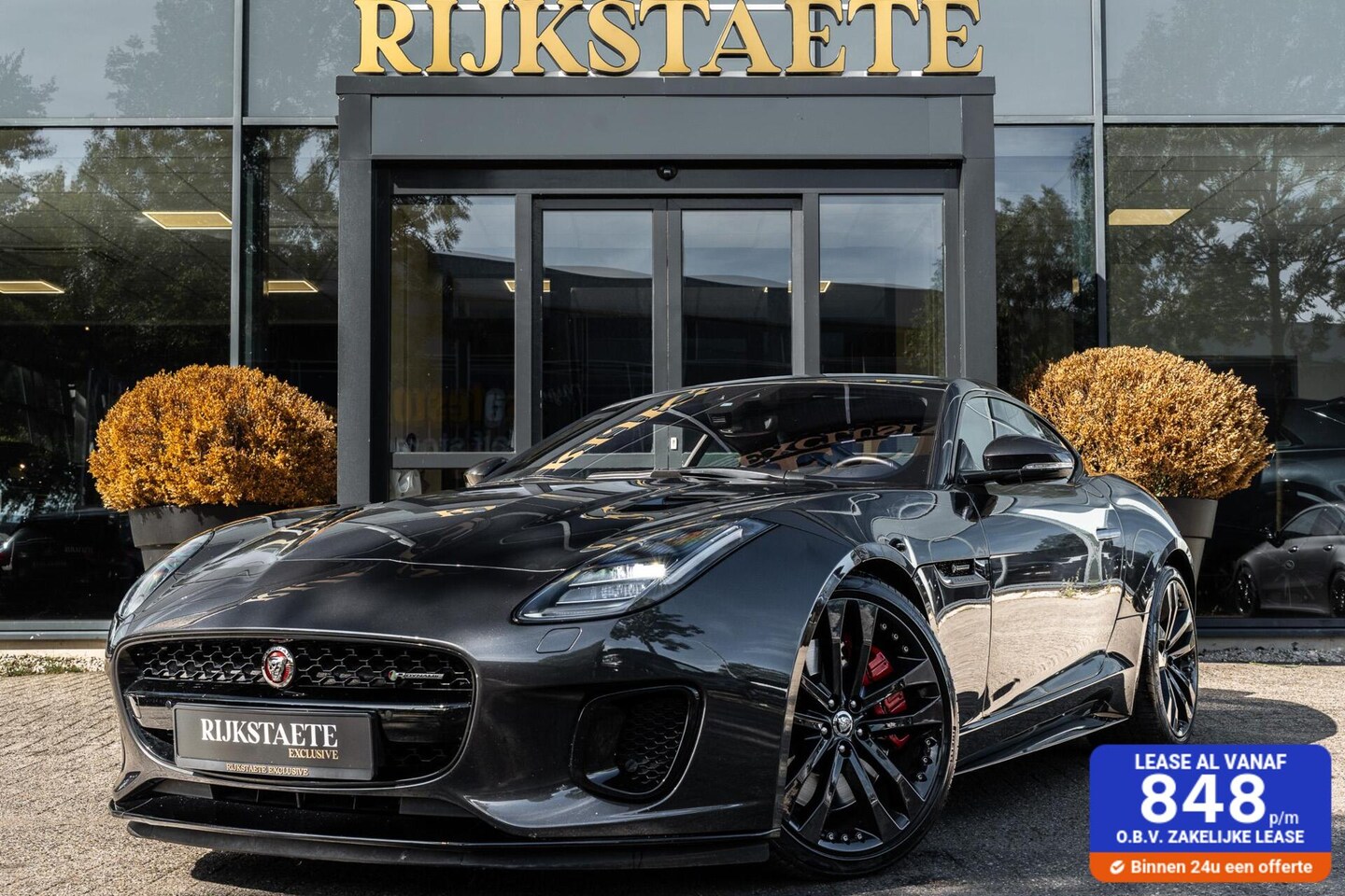 Jaguar F-type - 3.0 V6 AWD R-Dynamic|PANO|MERIDIAN|20''|MEMORY - AutoWereld.nl