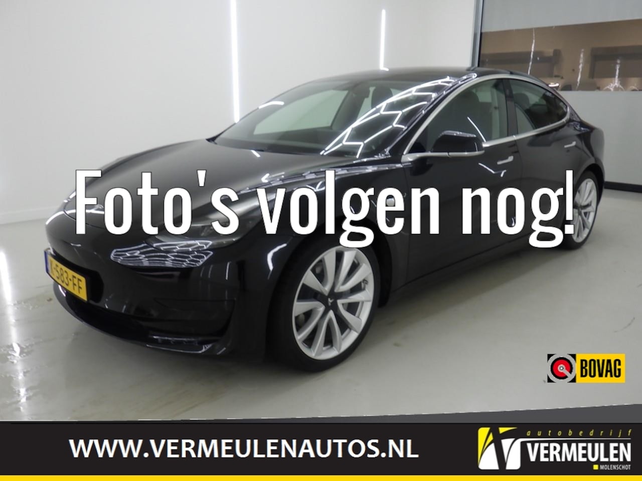 Tesla Model 3 - Standard Range Plus RWD 60kWh + 19"/ Navi/ Autopilot/ Leder/ Camera/ Panorama/ Premium Aud - AutoWereld.nl