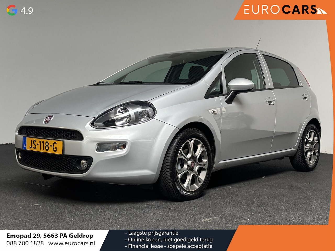 Fiat Punto Evo - 0.9 TwinAir Lounge Automatische Airco Cruise control Bluetooth parkeersensoren achter Lm v - AutoWereld.nl