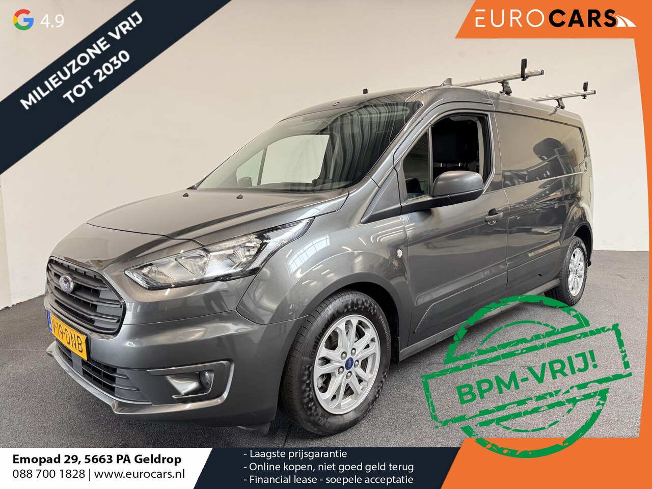 Ford Transit Connect - 1.5 EcoBlue L2 Trend Automaat Navigatie Airco ParkeersensorenCruise Control 3Zits Camera - AutoWereld.nl