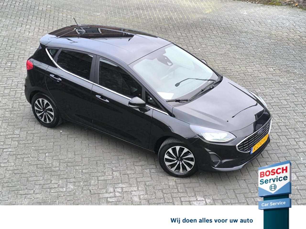 Ford Fiesta - 1.0 EcoBoost Hybrid Titanium Climete en cruise control, Navi, carplay, Dab+ - AutoWereld.nl