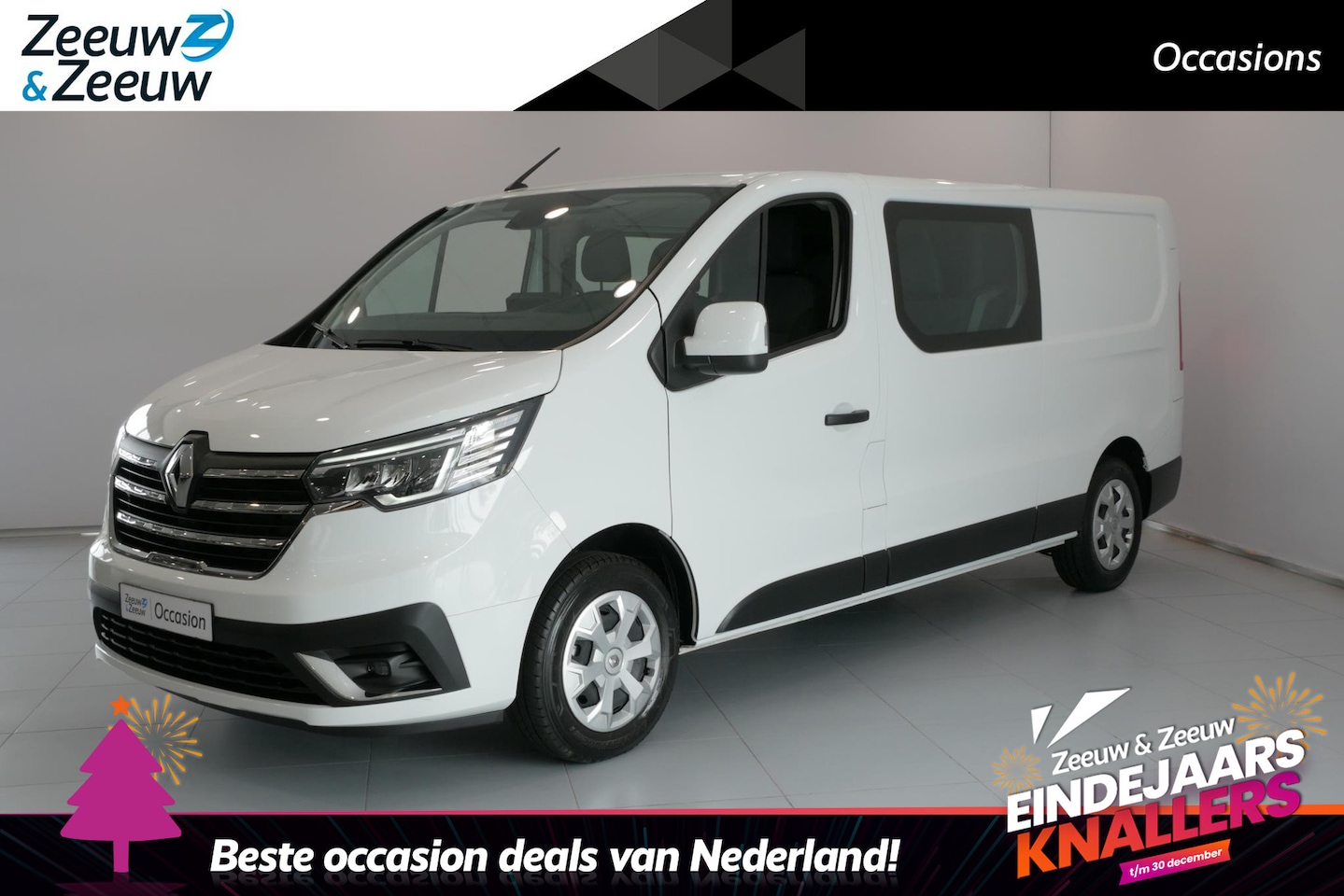 Renault Trafic - 2.0 dCi 110 T29 L2H1 DC Work Edition *Navi*Airco*Parkeersensoren*Passagiersbank*Trekhaak*V - AutoWereld.nl