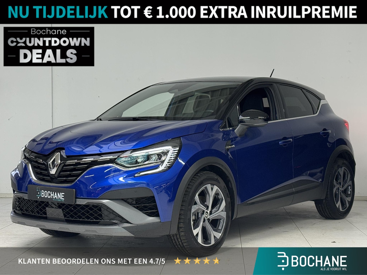 Renault Captur - 1.6 E-Tech Hybrid 145 R.S. Line | Navigatie | Camera | Cruise control | Lichtmetalen velge - AutoWereld.nl