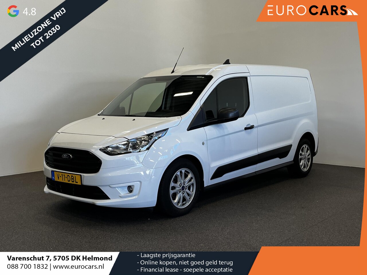 Ford Transit Connect - 1.5 EcoBlue Automaat L2 Trend Navi Airco Parkeersensoren Cruise Control Camera - AutoWereld.nl